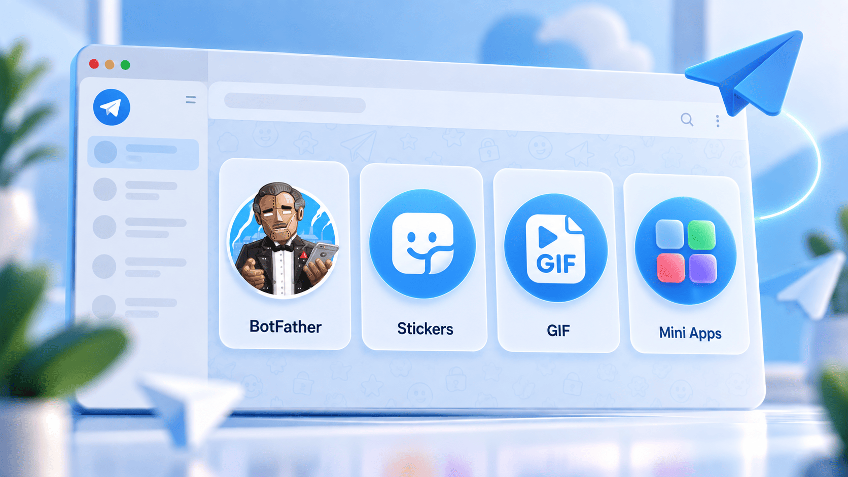 Официальные боты и сервисы Telegram — BotFather, Stickers, GIF и Mini Apps